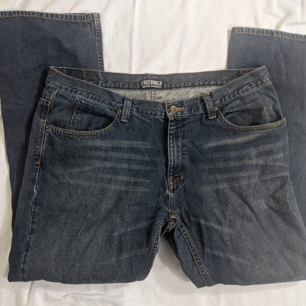 Freeworld size 38 x 31 denim jeans night train